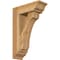 Ekena Millwork Legacy Traditional Rough Sawn Bracket w/ Offset Brace, Western Red Cedar, 6"W x 16"D x 24"H BKT0604X16X24LEC01RWR - alternate 1